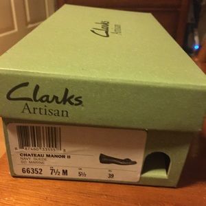 Clarks Chateau Manor II Navy Suede shoes